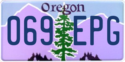 OR license plate 069EPG