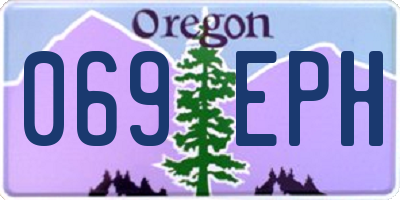 OR license plate 069EPH