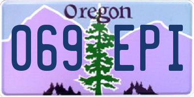 OR license plate 069EPI