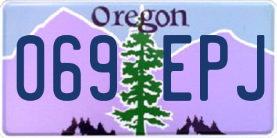 OR license plate 069EPJ