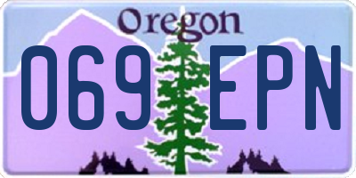 OR license plate 069EPN