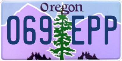 OR license plate 069EPP