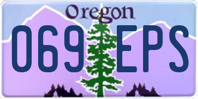 OR license plate 069EPS