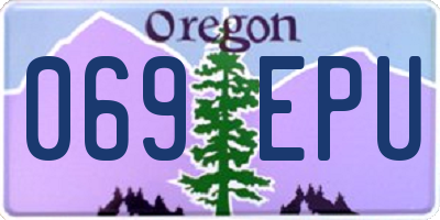 OR license plate 069EPU