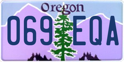 OR license plate 069EQA