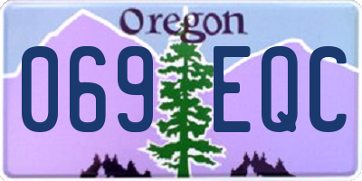 OR license plate 069EQC