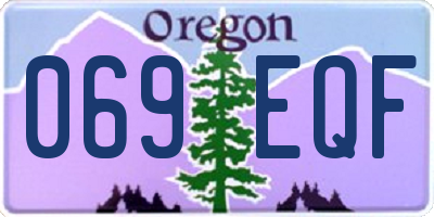OR license plate 069EQF