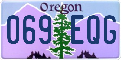 OR license plate 069EQG