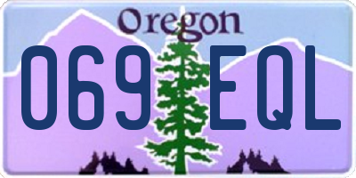 OR license plate 069EQL