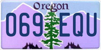 OR license plate 069EQU
