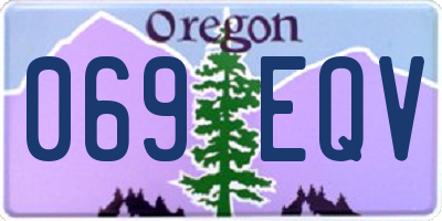 OR license plate 069EQV