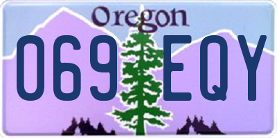 OR license plate 069EQY