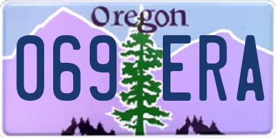 OR license plate 069ERA