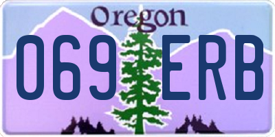 OR license plate 069ERB