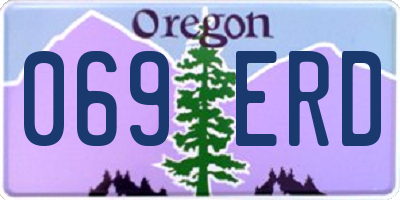 OR license plate 069ERD