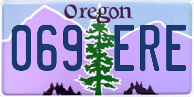OR license plate 069ERE