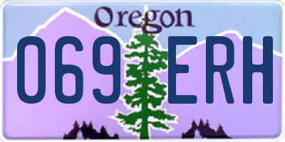OR license plate 069ERH
