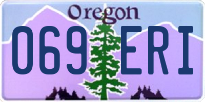 OR license plate 069ERI