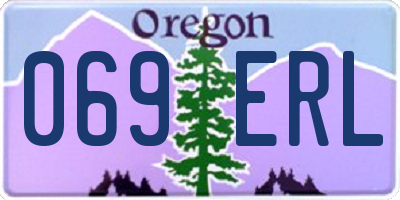 OR license plate 069ERL