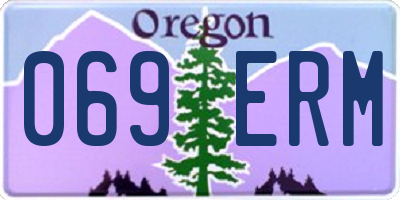 OR license plate 069ERM