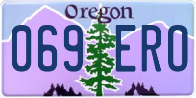 OR license plate 069ERO