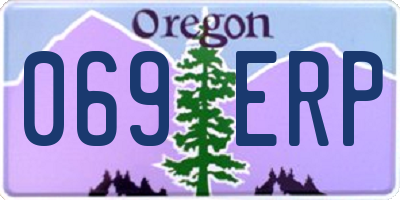 OR license plate 069ERP