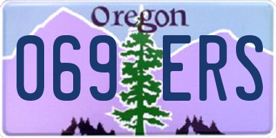 OR license plate 069ERS