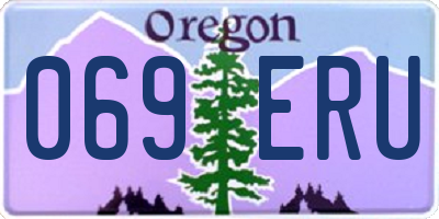 OR license plate 069ERU