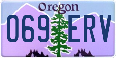 OR license plate 069ERV