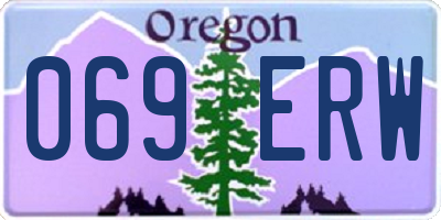 OR license plate 069ERW