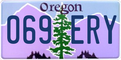 OR license plate 069ERY