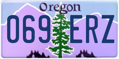 OR license plate 069ERZ