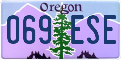 OR license plate 069ESE