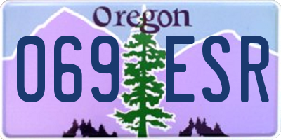 OR license plate 069ESR