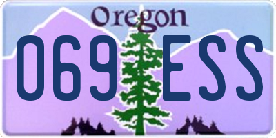 OR license plate 069ESS