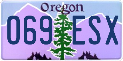 OR license plate 069ESX