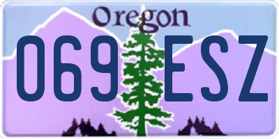 OR license plate 069ESZ