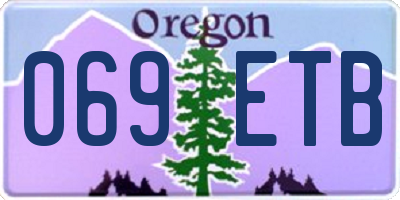 OR license plate 069ETB