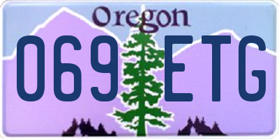 OR license plate 069ETG