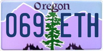 OR license plate 069ETH