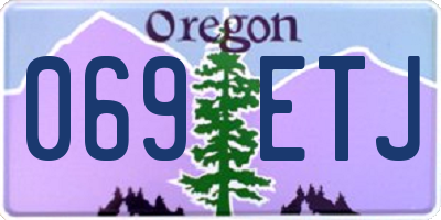 OR license plate 069ETJ