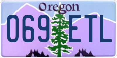 OR license plate 069ETL