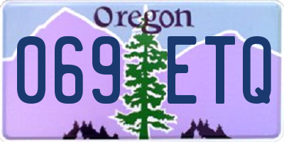 OR license plate 069ETQ