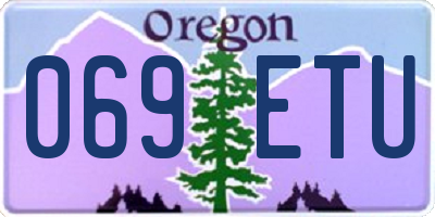 OR license plate 069ETU
