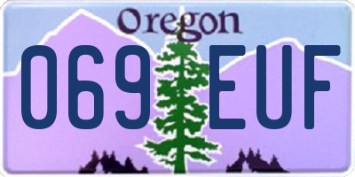 OR license plate 069EUF