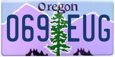 OR license plate 069EUG
