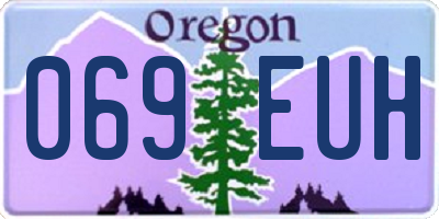 OR license plate 069EUH