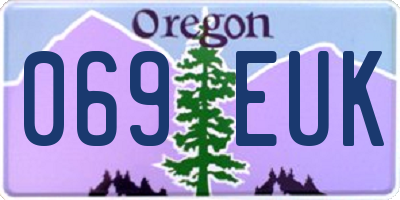 OR license plate 069EUK