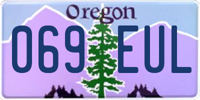 OR license plate 069EUL