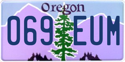 OR license plate 069EUM
